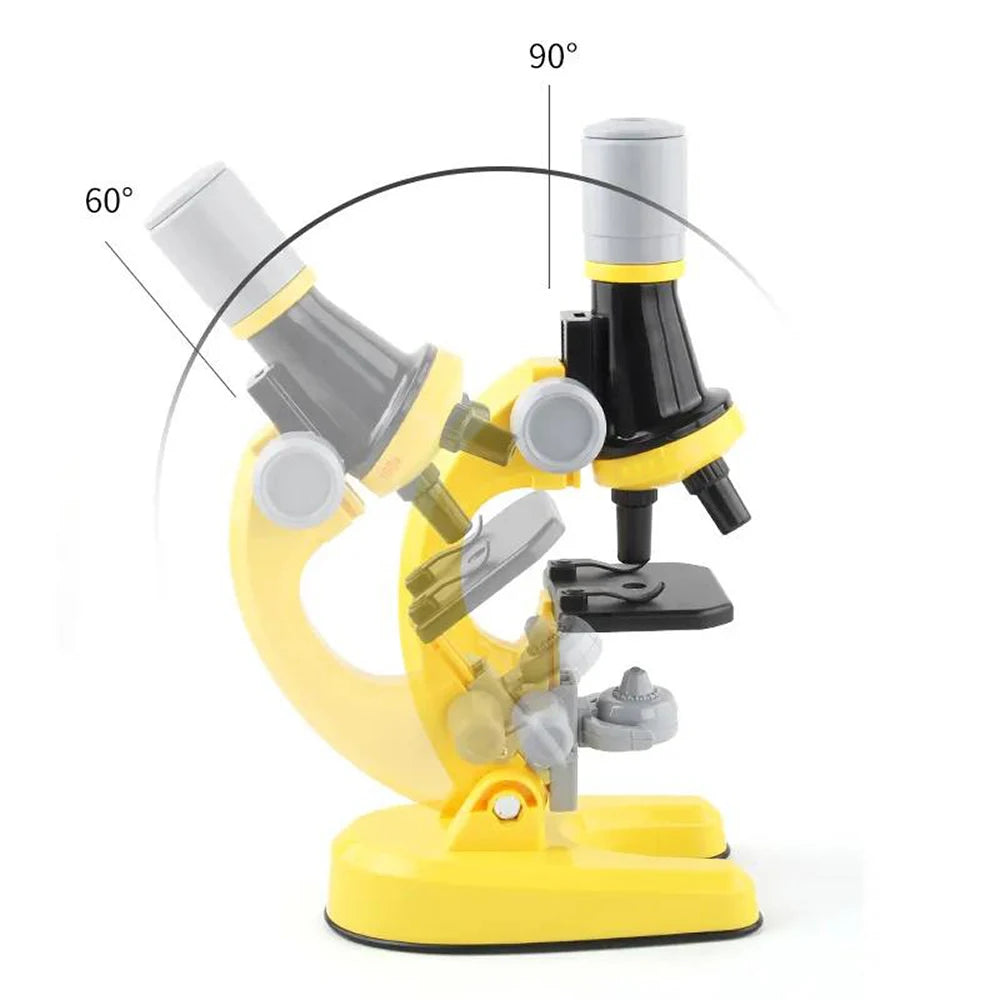Zoom Children Microscope Biology Lab LED 1200X School Science Experiment Kit Education Scientific Toys Gifts for Kids Scientist - Orvis Collection