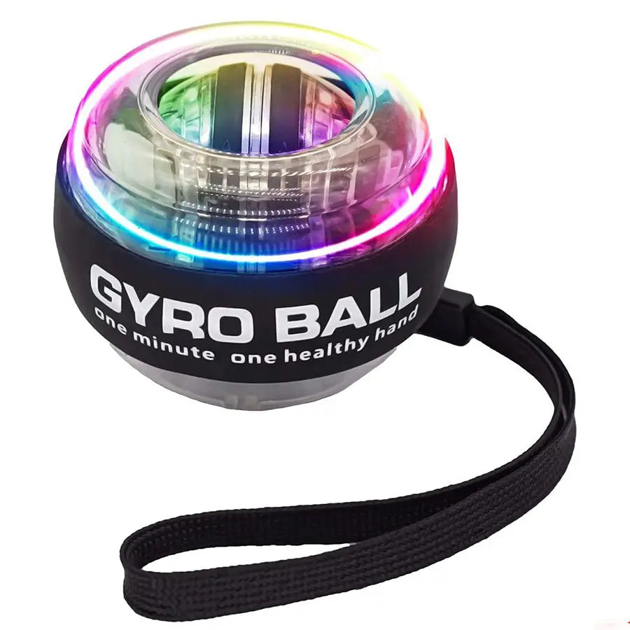 LED Gyroscopic Power Wrist Ball Self-Starting Gyro Ball Gyroball Arm Hand Muscle Force Trainer Exercise Strengthener - Orvis Collection