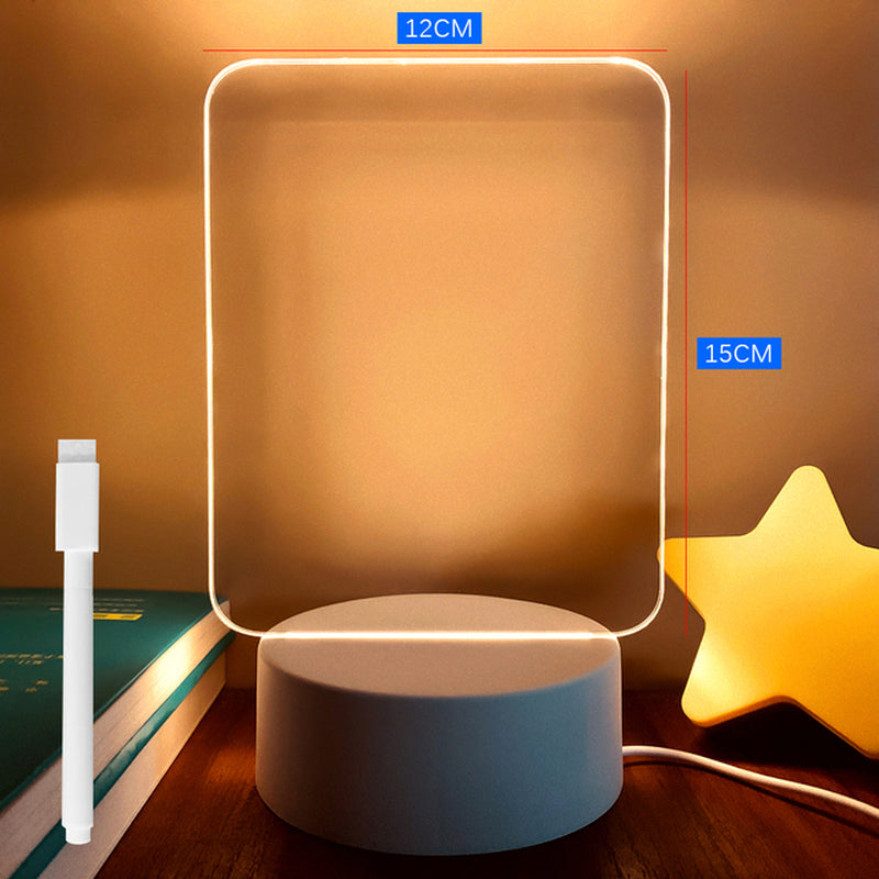 Note Board Creative Led Night Light USB Message Board Holiday Light with Pen Gifts for Children Girlfriend Decoration Night Lamp - Orvis Collection
