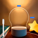 Note Board Creative Led Night Light USB Message Board Holiday Light with Pen Gifts for Children Girlfriend Decoration Night Lamp - Orvis Collection