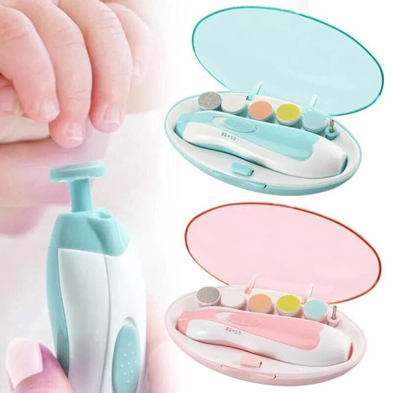 Baby Electric Nail Trimmer Kid Nail Polisher Tool Baby Care Multifunctional Fingernail Cutter Trimmer Infant Manicure Set - Orvis Collection