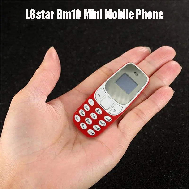 L8Star Bm10 Mini Mobile Phone Dual Sim Card with Mp3 Player FM Unlocked Cellphone Voice Change Dialing Phone Wireless Headset - Orvis Collection