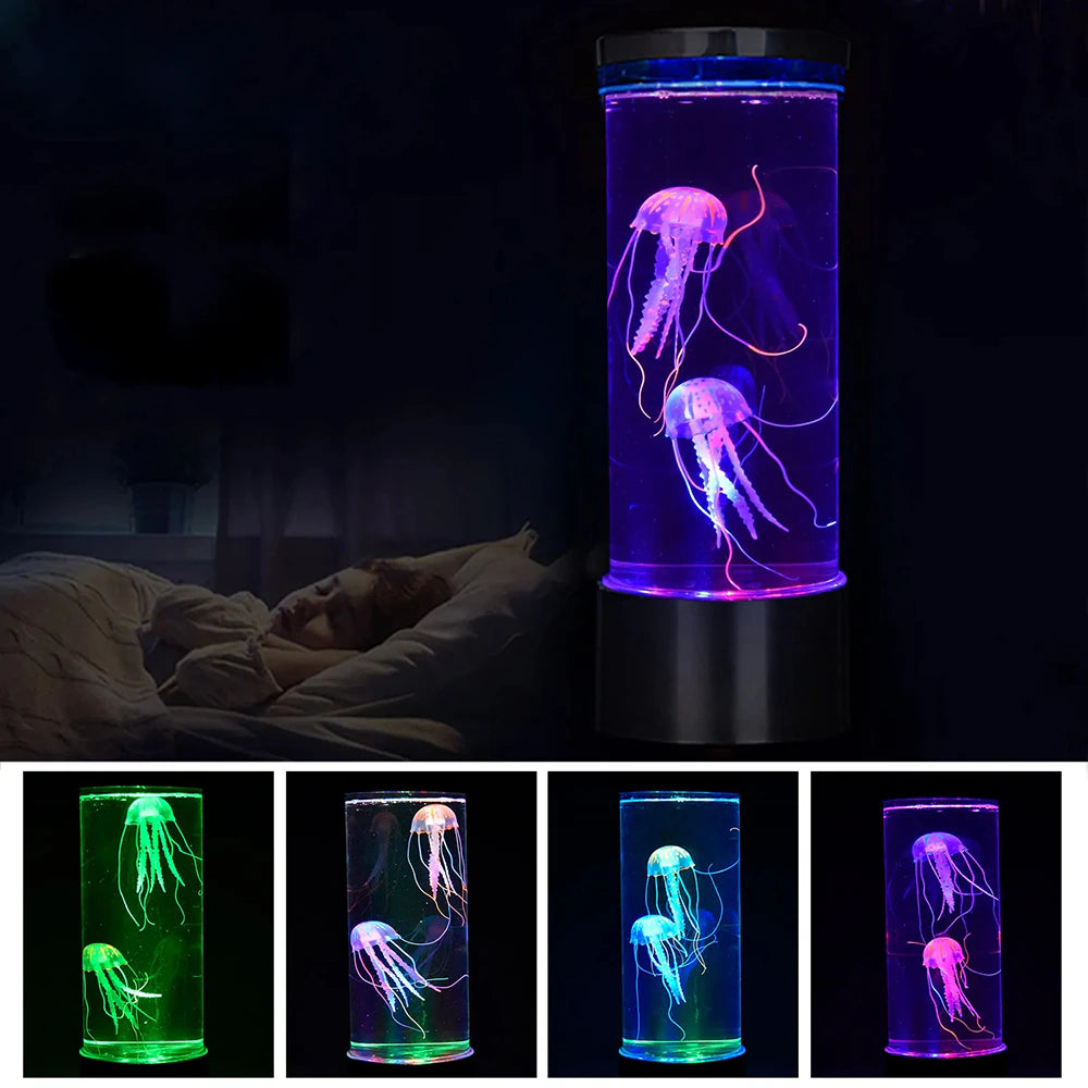 Color Changing Jellyfish Lamp Usb/Battery Powered Table Night Light Children'S Gift Home Bedroom Decor Boys Girls Birthday Gifts - Orvis Collection