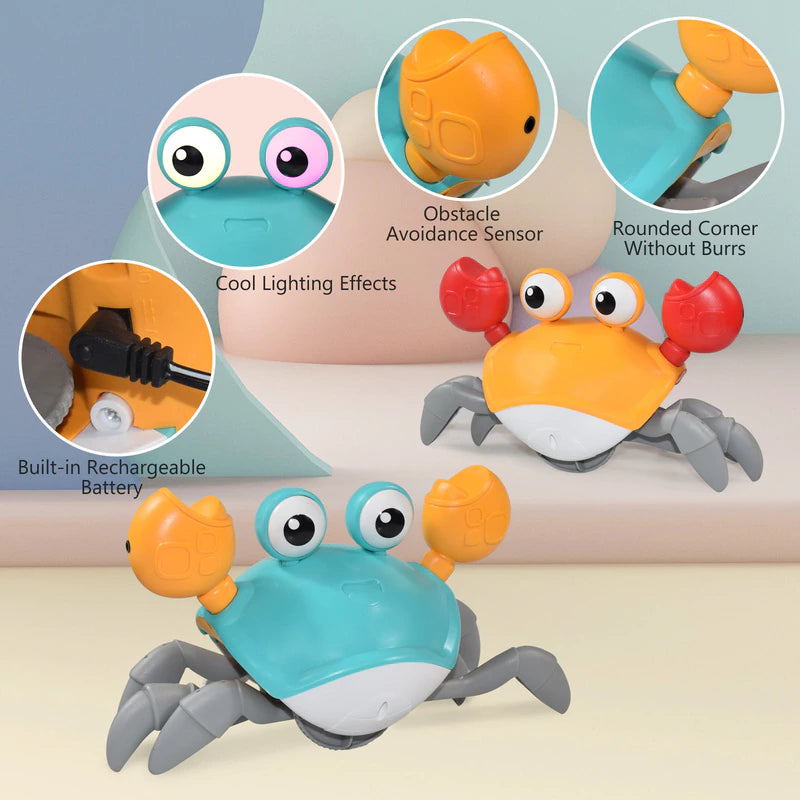 Kids Induction Escape Crab Octopus Crawling Toy Baby Electronic Pets Musical Toys Educational Toddler Moving Toy Christmas Gift - Orvis Collection