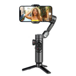 AOCHUAN 3-Axis Handheld Gimbal Stabilizer for Smartphone with Fill Light for Iphone Android Face Tracking Tiktok Vlog Smart XE - Orvis Collection