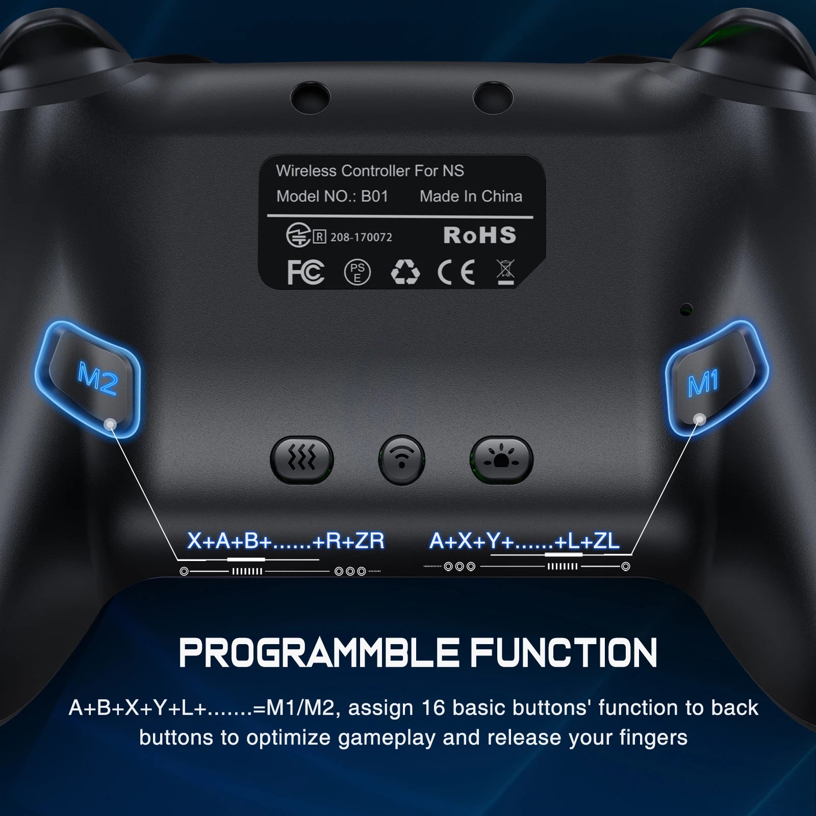 Wireless Bluetooth RGB Controller for Nintendo Switch/Switch Oled/Switch Lite/Pc/Mobile Gamepad Multi-Function Joystick - Orvis Collection