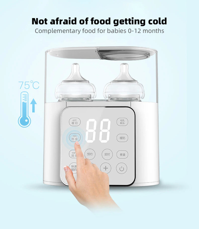 Baby Bottle Warmer Multi Function Fast Baby Accessories Food Heater Milk Warmer Steriliser with Accurate Temperature Control - Orvis Collection