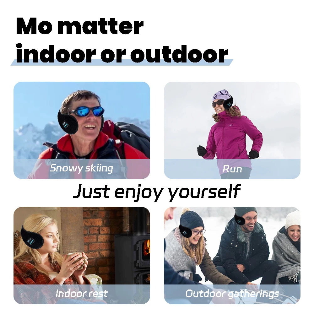 Wireless Ear Muffs, Earphone Warmer Earmuffs, Bluetooth Headphones Men'S Women Winter Thick Casual Cap, Sports Muff - Orvis Collection
