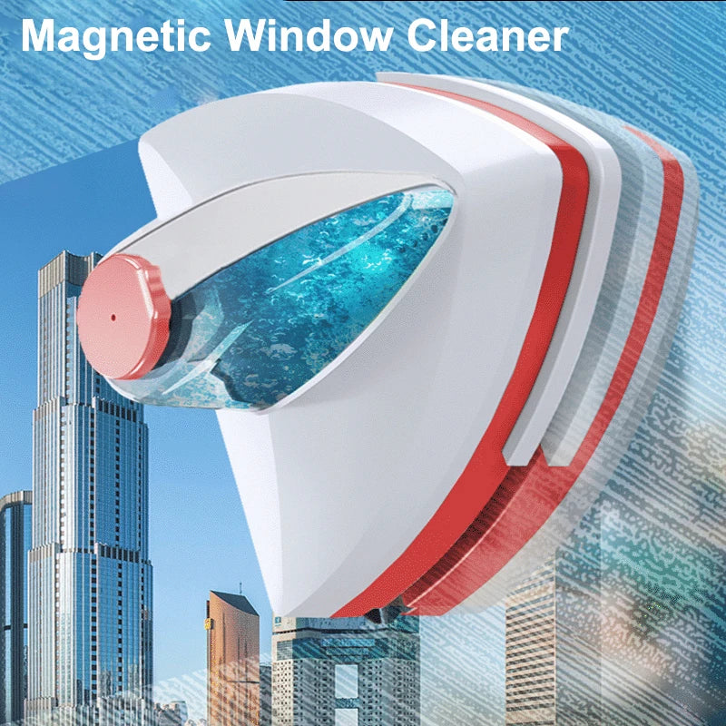 Magnetic Window Cleaner Brush Double-Side Automatic Water Discharge Wiper Glass Window Brush Cleaning Household Tools Cleaning - Orvis Collection