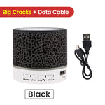 New Mini Portable Car Audio A9 Dazzling Crack LED Wireless Bluetooth 4.1 Subwoofer Speaker TF Card - Orvis Collection