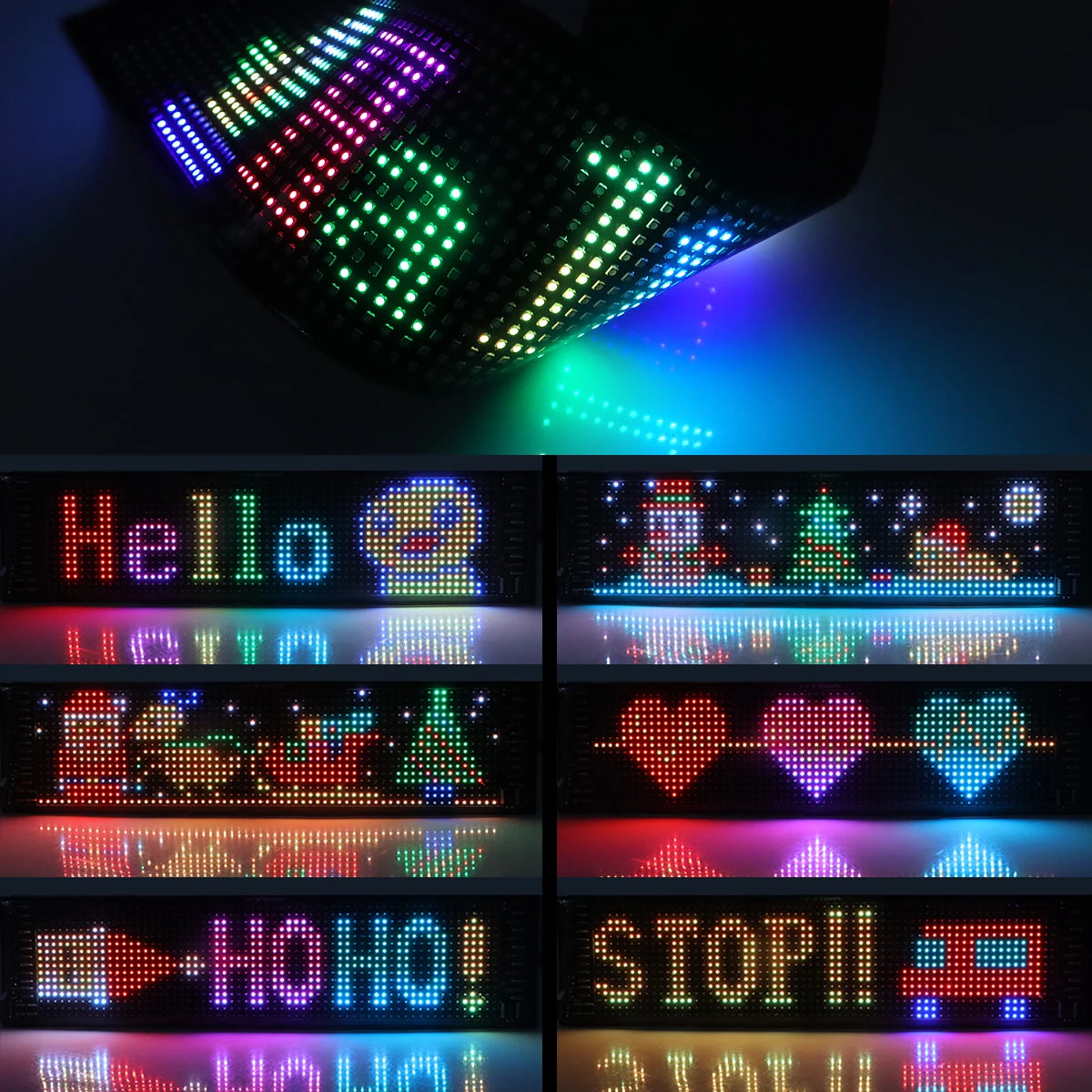 Scrolling Advertising LED Sign USB Bluetooth App Control - Orvis Collection