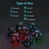 7Pcs/Set Electronic Dice USB Rechargeable Luminous Dice Glow in the Dark DND Dices RPG Polyhedral Dice RPG D4 D6 D8 D10 D12 D20 - Orvis Collection