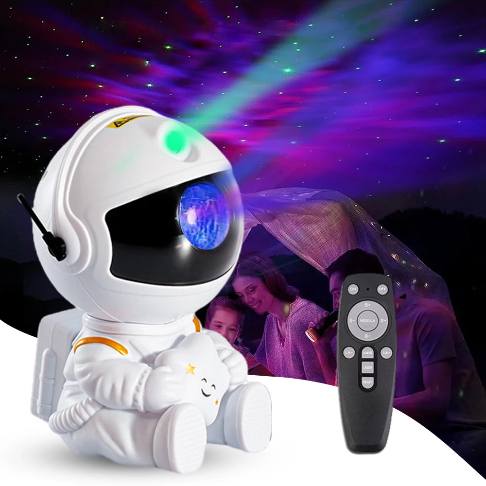 Galaxy Star Astronaut Projector LED Night Light Starry Sky Porjectors Lamp Decoration Bedroom Room Decorative for Children Gifts - Orvis Collection