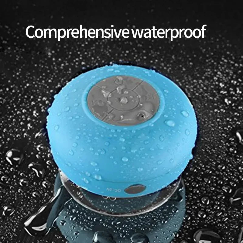 Bathroom Waterproof Wireless Bluetooth Speaker Large Suction Cup Mini Portable Speaker Outdoor Sports Stereo Speaker - Orvis Collection