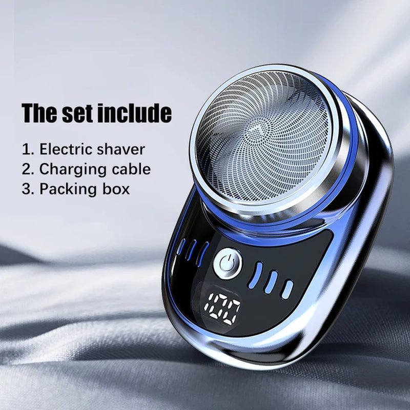 Electric Shaver Portable Razor Man Travel Attire Wet and Dry USB Rechargeable Shaver Typec Charging Mini Shaving Machine for Men - Orvis Collection