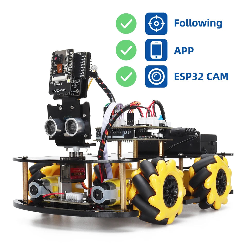 Robot Starter Kit for Arduino Programming with ESP32 Camera and Codes Learning Develop Skill Full Version Smart Automation Set - Orvis Collection