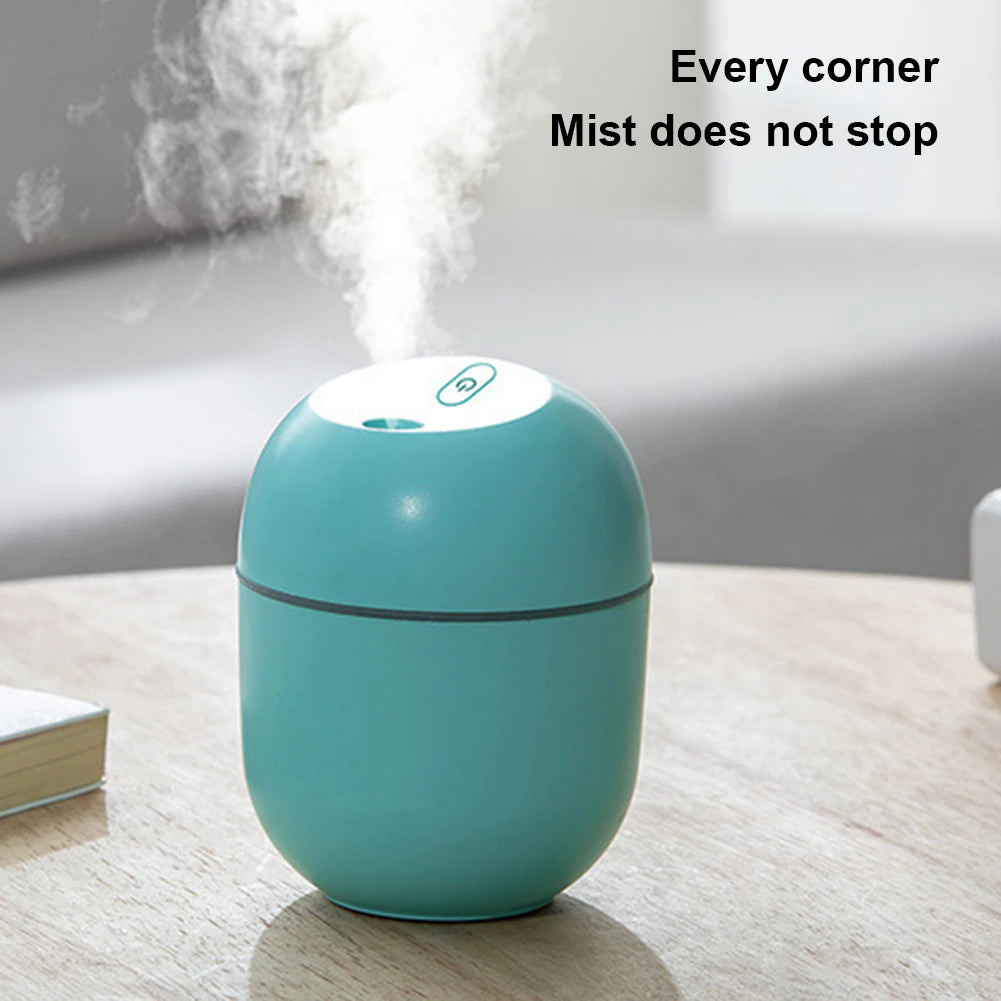 Portable USB Ultrasonic Air Humidifier Essential Oil Diffuser Car Purifier Aroma Anion Mist Maker with LED Lamp Romantic Light - Orvis Collection
