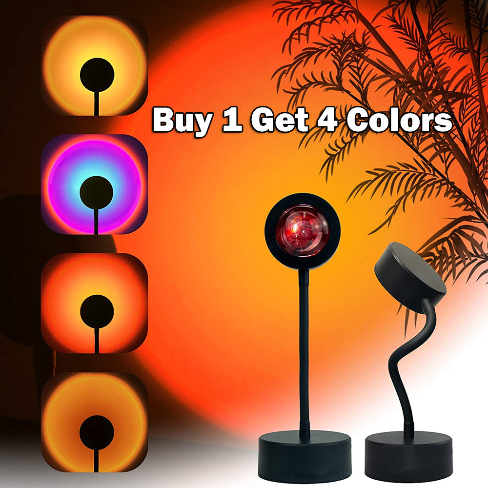USB Sunset Lamp Sunset Projector Mood Light Living Room Bedroom Night Light Room Decor Bar Atmosphere Photography Background - Orvis Collection