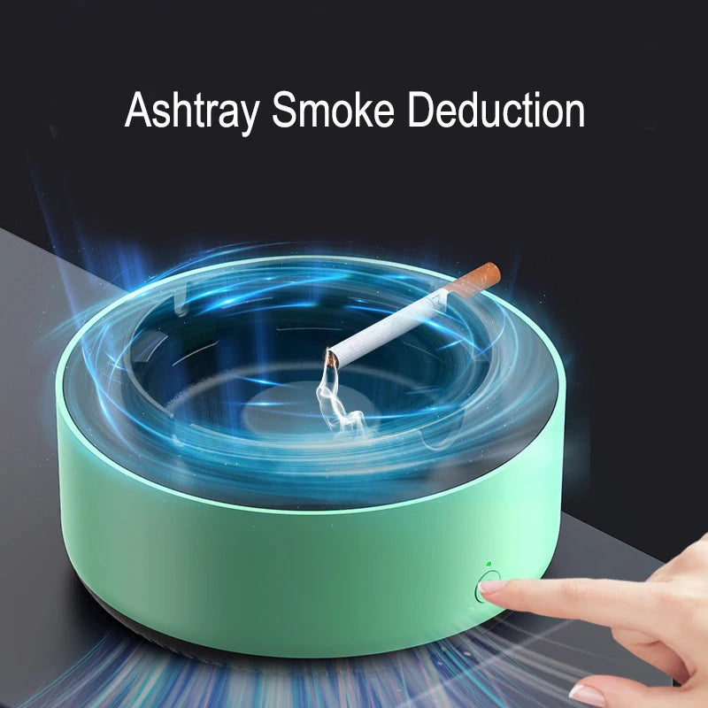 Ashtray with Air Purifier Function Filtering Second-Hand Cigarettes Remove Odor Smoking Accessories for Home Office Car - Orvis Collection