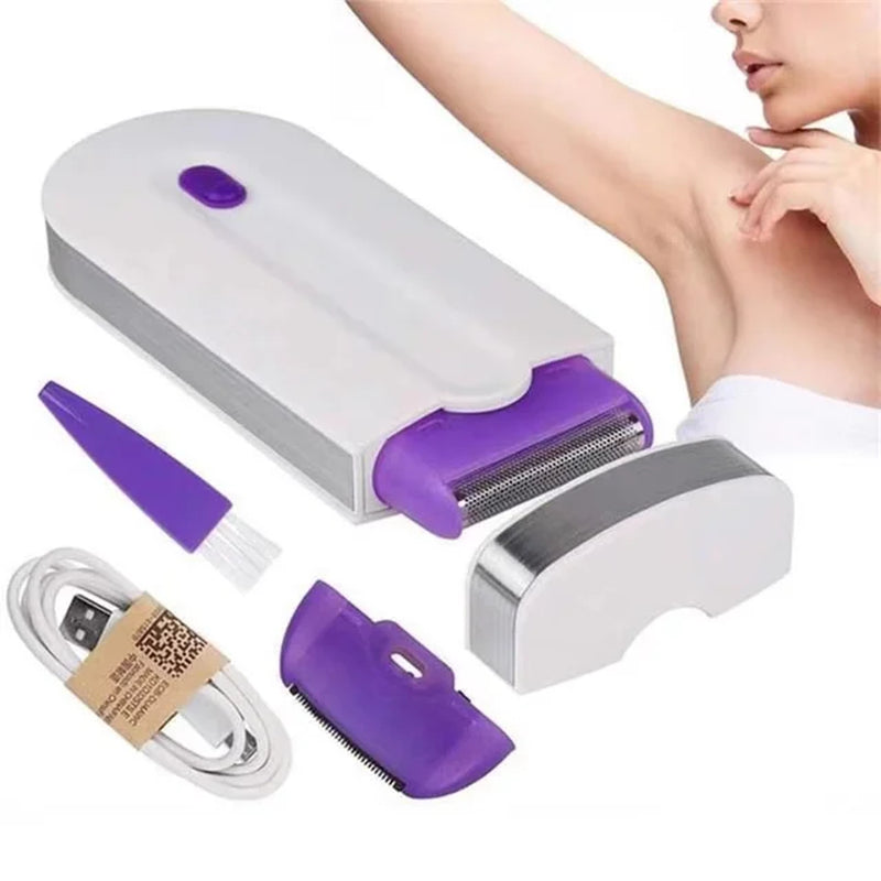 Painless Hair Removal Kit Epilator USB Rechargeable Women Body Face Leg Bikini Hand Shaver Hair Remover - Orvis Collection