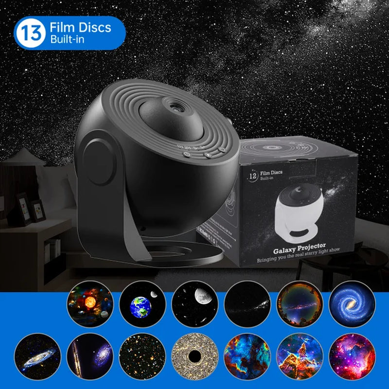 Night Light Galaxy Projector Starry Sky Projector 360° Rotate Planetarium Lamp for Kids Bedroom Valentines Day Gift Wedding Deco - Orvis Collection