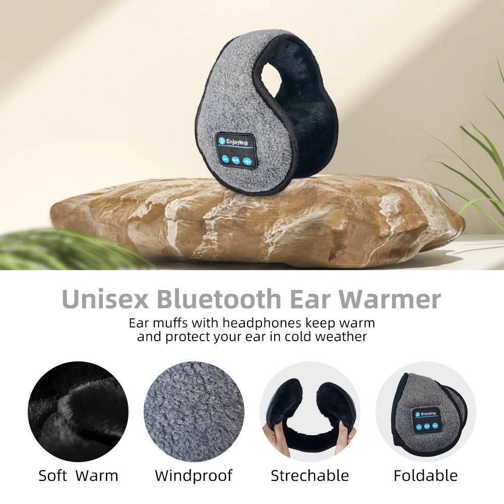 Wireless Headband Headphones Muffs, Earphone Warmer Earmuffs, Bluetooth Ear Warmer Music Men'S Women Winter Thick Casual Cap - Orvis Collection