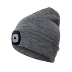 Led Light Knitted Hat Warm Elastic Beanie Autumn Winter Outdoor Sports Night Hiking Fishing Camping Glow Bonnet Unisex Headlight - Orvis Collection