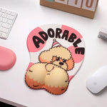 Adorable Paws Sillicon Mouse Pad With Wrist Support - Orvis Collection
