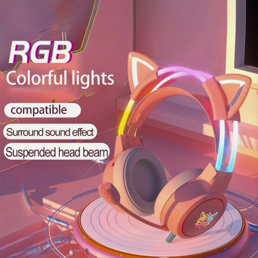 RGB Head Beam Gaming Headset