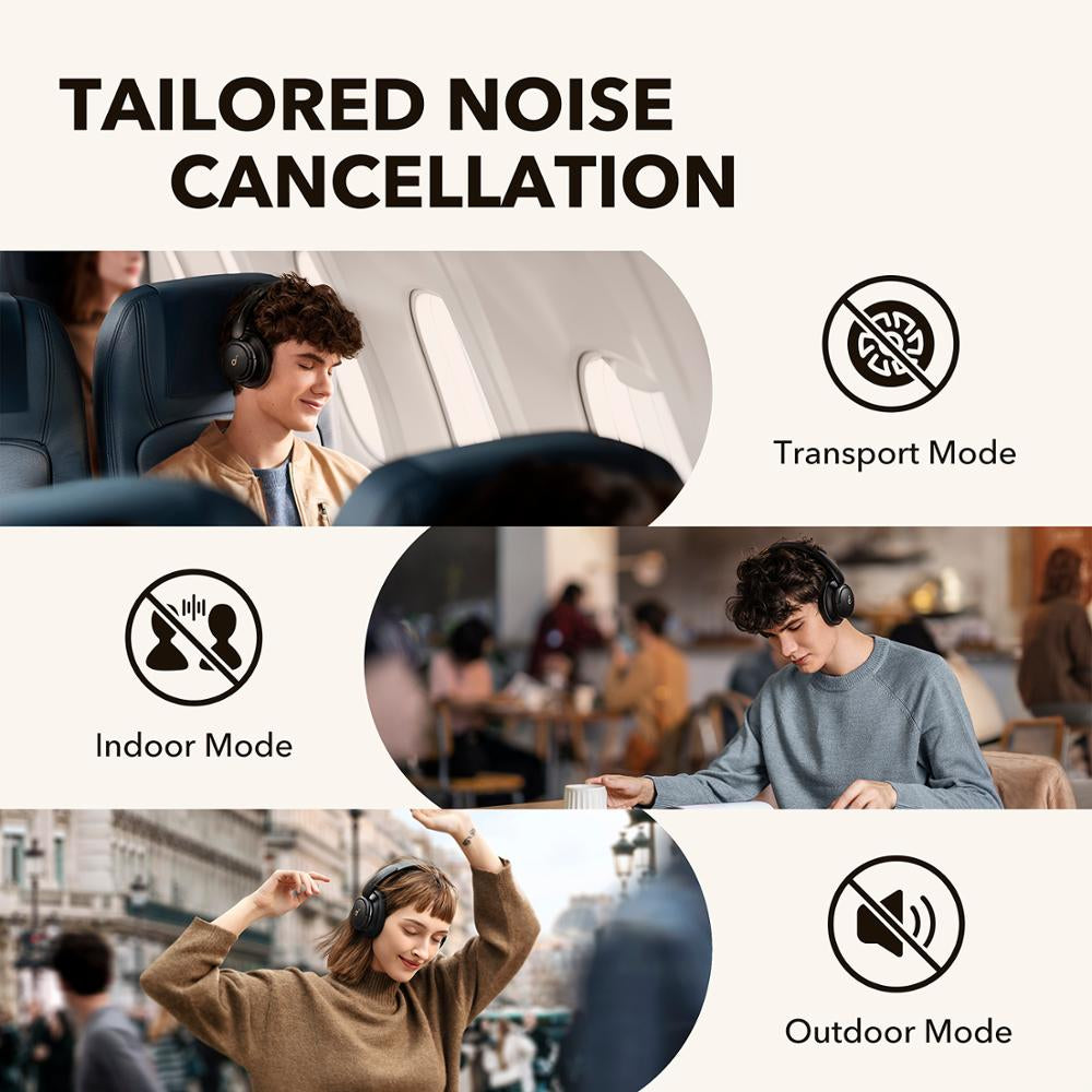Soundcore Life Q30 Hybrid Active Noise Cancelling Wireless Bluetooth Headphones with Multiple Modes, Hi-Res Sound, 40H - Orvis Collection