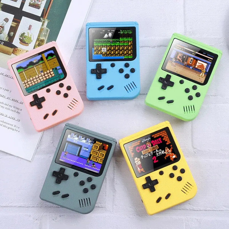 Retro Portable Mini Handheld Video Game Console 8 Bit 3.0 Inch Color LCD Kids Color Game Player Built in 500 Games - Orvis Collection