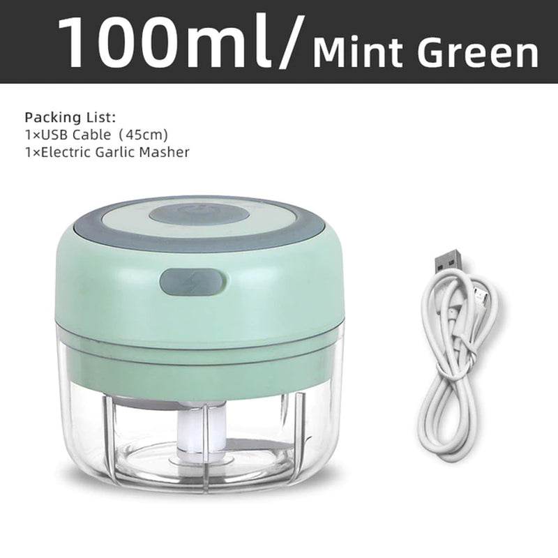 Electric Kitchen Food Chopper Mini Garlic Masher Crusher USB Portable Meat Grinder Vegetable Chopper for Kitchen Gadgets - Orvis Collection