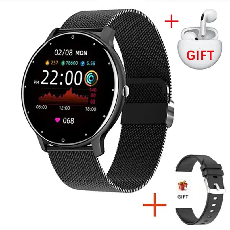 2024 New Men Smart Watch Real-Time Activity Tracker Heart Rate Monitor Sports Women Smart Watch Men Clock for Android IOS - Orvis Collection