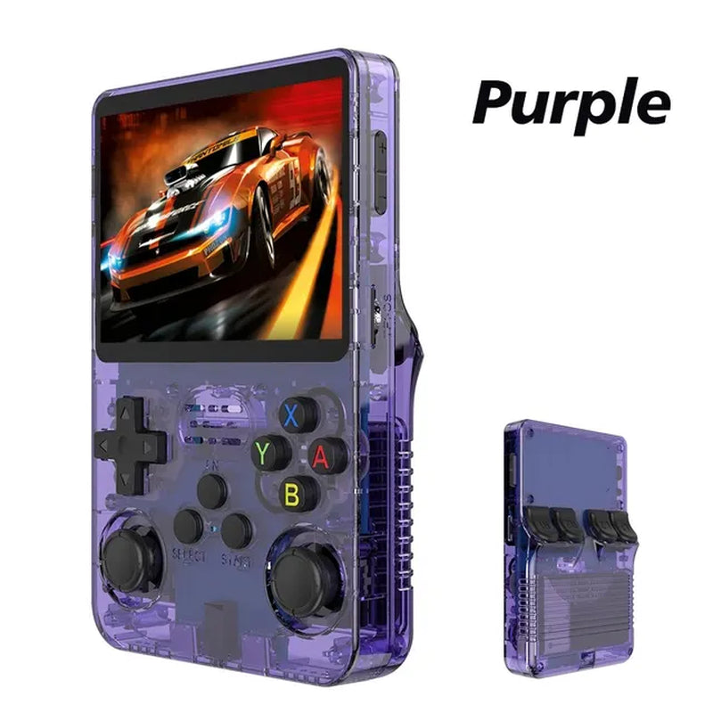 Open Source R36S Retro Handheld Video Game Console Linux System 3.5 Inch IPS Screen Portable Pocket Video Player R35S 64GB Games - Orvis Collection