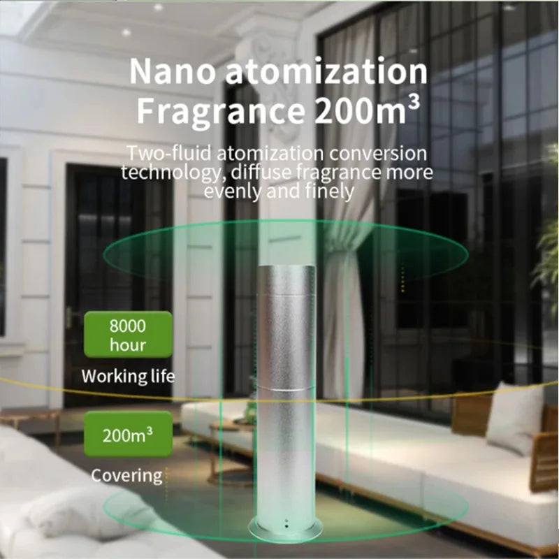 Essential Oil Diffuser for Aromatherapy Oils Nebulizing Diffusion System Fragrance Diffuser Hotel Lobby Scent Machine Spa Home - Orvis Collection