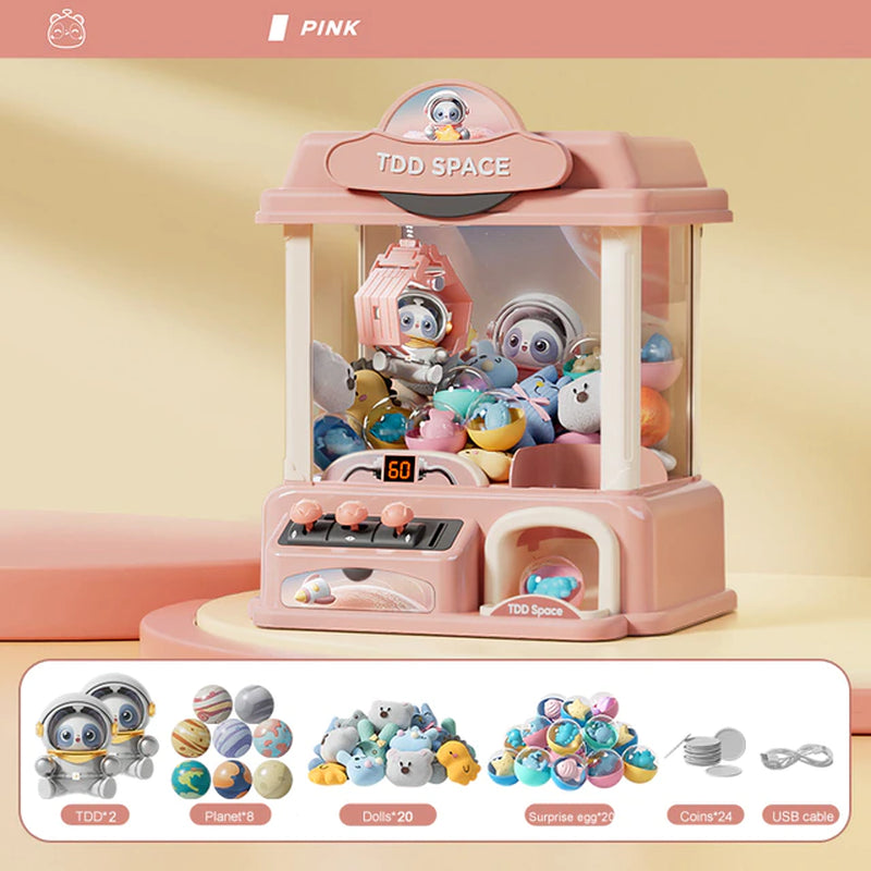Doll Machine Coin Operated Play Game Mini Claw Catch Toy Machines Dolls Maquina Dulces Children Interactive Toys Birthday Gifts - Orvis Collection