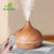 High Quality 500Ml Aromatherapy Essential Oil Diffuser Wood Grain Remote Control Ultrasonic Air Humidifier with 7 Colors Light - Orvis Collection