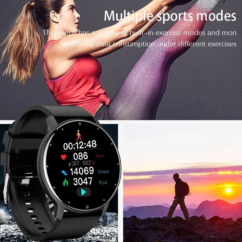 2024 New Men Smart Watch Real-Time Activity Tracker Heart Rate Monitor Sports Women Smart Watch Men Clock for Android IOS - Orvis Collection